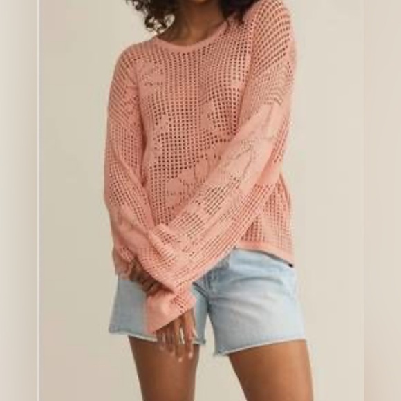 Z Supply Yael Cable Knit Crewneck Sweater.  Sz Small - Picture 1 of 9